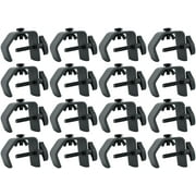 16) Rockville LC70 Heavy Duty C Clamps Mount Light Up to 70 LBS, Adjustable Knob