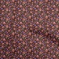 thumbnail image 1 of oneOone Cotton Poplin Twill Maroon Fabric Floral Fabric For Sewing Printed Craft Fabric By The Yard 56 Inch Wide, 1 of 5