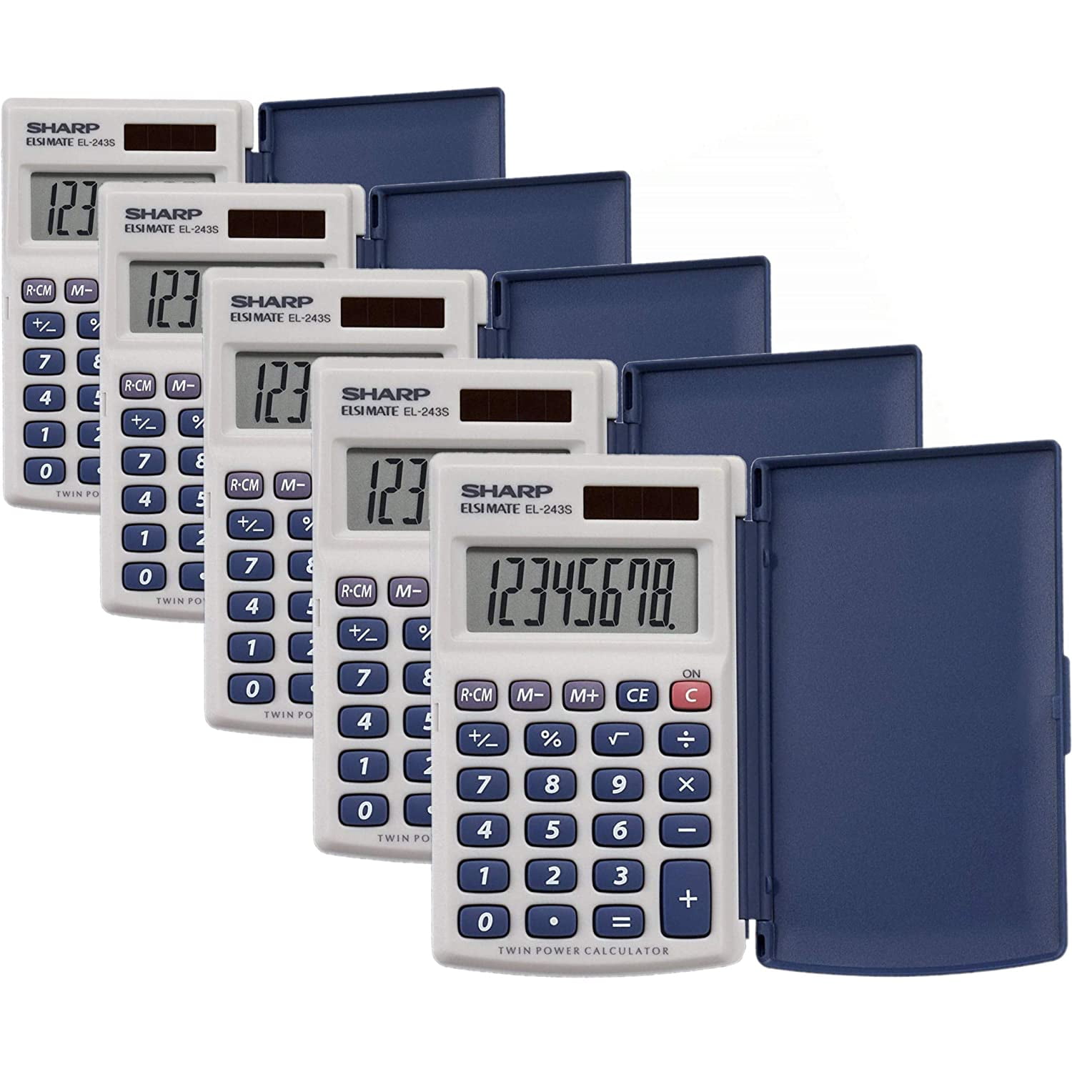 Sharp Electronics 8Digit Twin Powered Calculator (EL243S/EL243SB) 5
