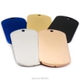 thumbnail image 2 of wholesale 100pcs stainless steel material Military card personalized pet id tag cat Artistic Font Double Sided Mirror effect ShopWise Round, 2 of 13
