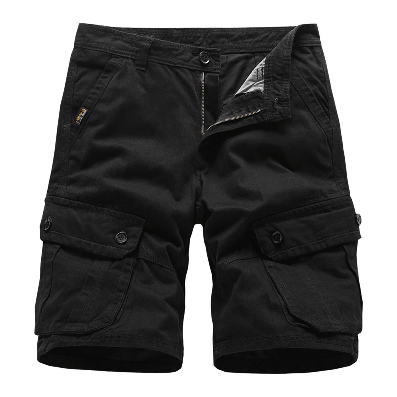 Pedort Mens Shorts Men's Loose Cargo Shorts Elastic Waist Casual Hiking