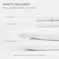 thumbnail image 4 of Noble Linens 4 Piece 100% Cotton Percale Sheet Set in White, Twin, 4 of 13