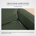thumbnail image 4 of Subrtex Recliner Slipcover with Pockets Stretch Furniture Chair Cover, Olive, 4 of 7