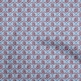 thumbnail image 1 of oneOone Tissu Popeline de Coton Sergé Bleu Bébé Tissu Robe Ogee Tissu Imprimé au Mètre 56 Pouces de Large, 1 of 4
