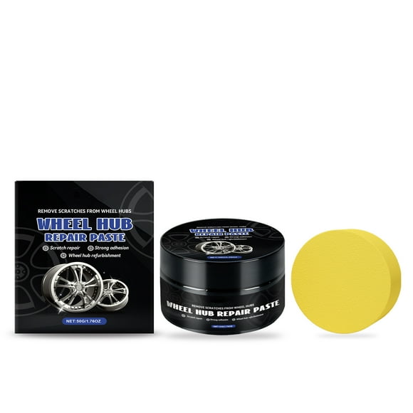 Wheel Scratch Repair Kit Aluminum Alloy Care Cream For Car Wheels Alloy Wheel Polishing And Vehicle Repair 2.6 X 2.6 X 2.1 Inches Easy To Use Formula Restores Shine And Protects Surface