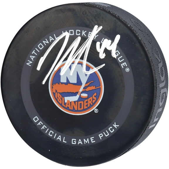 Jean-Gabriel Pageau New York Islanders Autographed 2021 Model Official Game Puck - Fanatics Authentic Certified