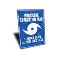 thumbnail image 3 of Hurricane Evacuation Novelty Decor, Metal Wall Sign - 10x14 Inches, 3 of 4