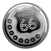 SUNSHINE MINTING 1 oz Silver Round - Get Your Kicks on Route 66