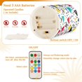 thumbnail image 5 of Yayeee Flameless Candles with Remote Flickering Battery Operated Multi Color Changing, Colorful Triangles, 5 of 7