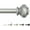 Nickel, variant on Single Window Curtain Rods for Windows 28 to 48 Inches Adjustable Decorative 3/4 Inch Diameter with Classic Finials, Black