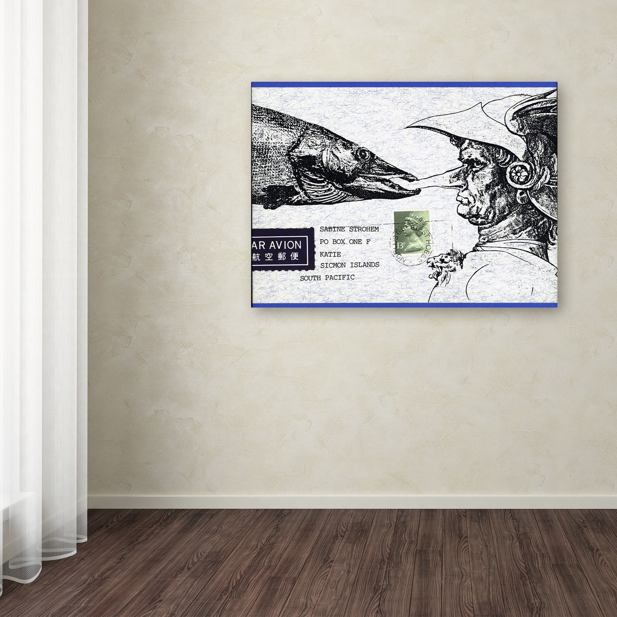 Trademark Fine Art 'Fish Nose' Canvas Art by Nick Bantock