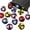 Red, Yellow, Blue, Pink, variant on 20 Pieces Sticky Balls for Fabric Dart Board, Dart Hook and Loop Safe Sport Balls Darts Accessories for Indoor and Outdoor Party
