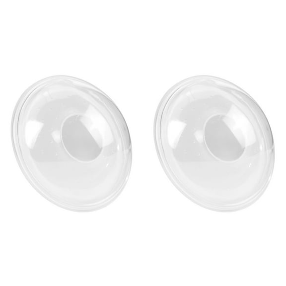 SkyAuks 2Pcs Breast Pumps Food Grade Transparent Silicone BPA Free Wearable Breast Milk Collector for Home