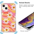 thumbnail image 4 of Wave Daisies Case Compatible with iPhone 14,Unique Art Design TPU Bumper Cover Case, 4 of 6