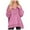 Hot Pink, variant on Towmus Women's Oversized Sweatshirt Casual Long Sleeve Button Henley Neck Pullover Sweatshirts for Women Light Patchwork Shirts