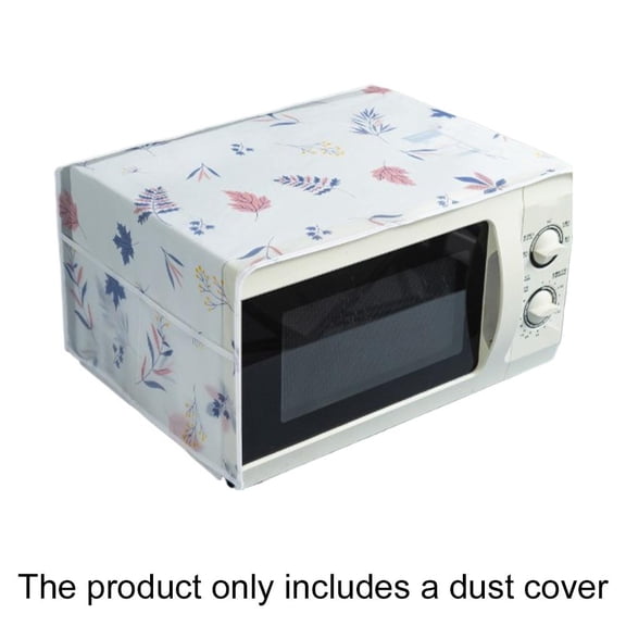 Microwave Oven Dust Proof Cover Waterproof Oilproof Protective Cover with Side Pockets for Kitchen Appliance Decoration Storage for Fridge or Refrigerator, Anti-Oil Dustproof Home Decor