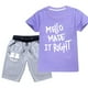 thumbnail image 2 of Disfraz informal para niños 100% camiseta de algodón + conjunto de pantalones cortos marshall mello Rock DJ Anime Cap disfraz de Halloween para niños zhangmenya LED, 2 of 2
