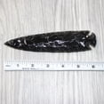 thumbnail image 2 of 1 Obsidian Ornamental Spearhead  #9064     Arrowhead, 2 of 5