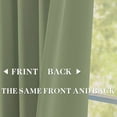 thumbnail image 7 of Sage Green Pinch Pleated Blackout Curtains with Hooks - 144 inches Extra Long Room Darkening Thermal Insulated Window Curtain Panels for High Ceiling Living Room 2 Panel 40" Wx144 L, 7 of 7