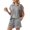 Grey, variant on Pinspark Two Piece Sets for Women Summer High Waisted Sweatsuit Short Sleeve Sweatshirt Sweat Shorts Tracksuit Lounge Sets with Pockets