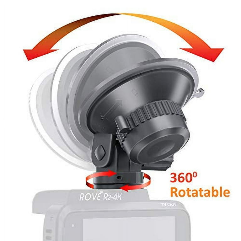ROVE Suction Cup Mount for R2-4K, Stealth 4K Dash Cam Model 