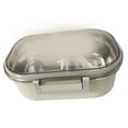 thumbnail image 1 of Stainless Steel Lunch Box, Korean Style - 2 Compartments, Durable Metal Food Container with Tableware for Kids and Adults, 1 of 7