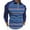 Blue, variant on ZCFZJW Men's Long Sleeve Shirts Quarter-Zip Casual Striped Color Block Printed Slim Fit Lapel V Neck Basic Designed Cotton Golf Athletic Shirts Red XXL