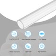 thumbnail image 3 of Uxcell Tuyau Rigide Transparent en Acrylique 19 mm ID x 25mm OD x 305mm Tube Rond, 3 of 6
