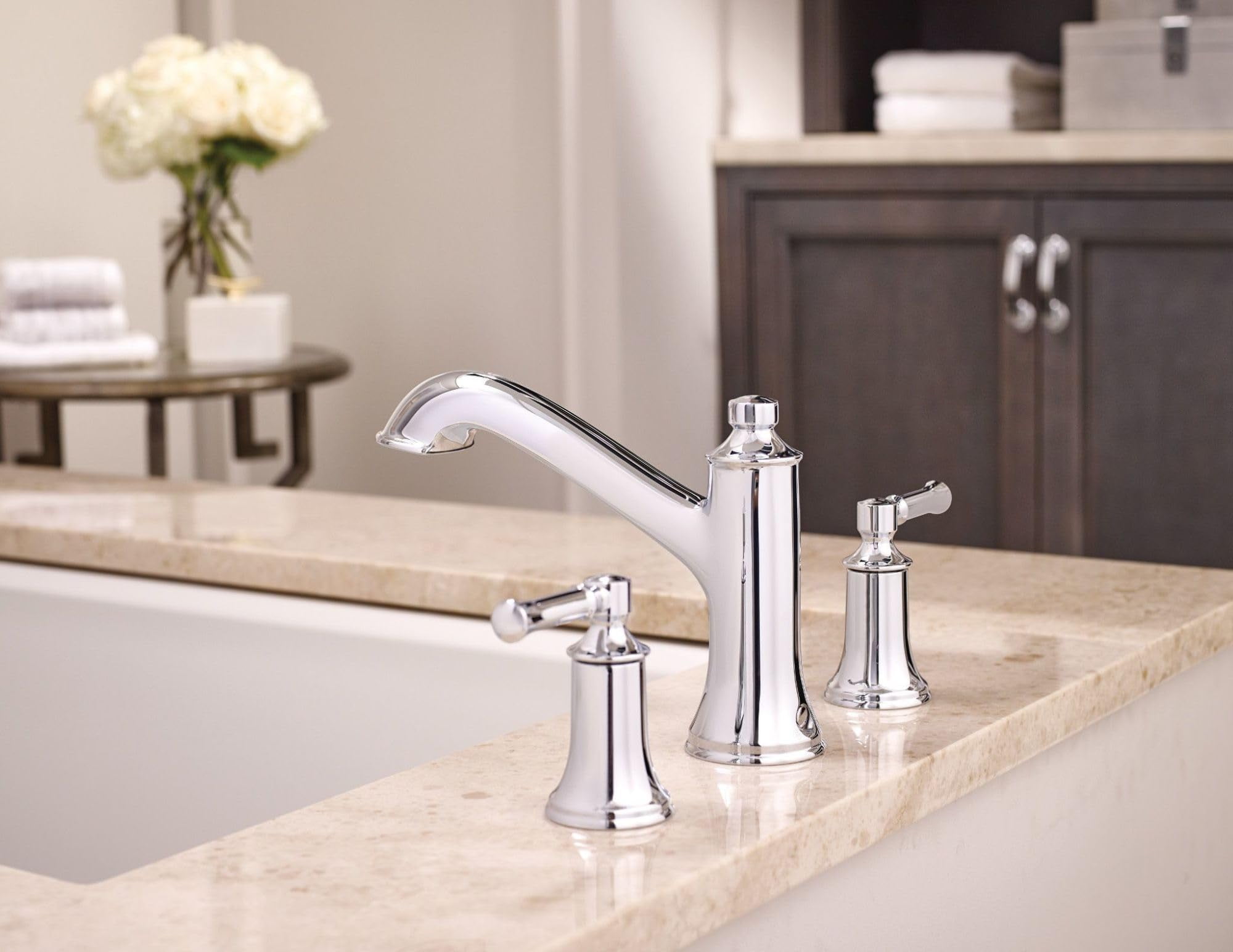 Dartmoor Two-Handle High Arc Roman Tub Faucet CP