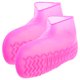 thumbnail image 3 of 1 funda de silicona para zapatos, resistente al desgaste, impermeable, antideslizante, para acampar y andar en bicicleta (rosa, talla S), 3 of 8