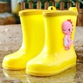 thumbnail image 2 of NOKIO Rain Boot𝗌 For Kids, Toddler Kids Rain Childrens Rubber Shoes With Easy On Handles Lightweight In Cartoo𝗇 Patterns For Boys & Girls, 2 of 7