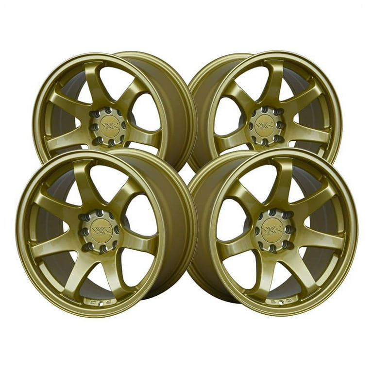 XXR 551 16x8 21et 73.1mm gold wheel - Walmart.com