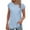Fall Clothes Light Blue, variant on Womens Side Slit T-Shirts, Short Sleeve Shirts for Women Summer Casual Loose Fit Solid Color Athletic Crewneck Tees Basic Tops