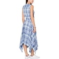 thumbnail image 2 of Tommy Hilfiger Womens Plaid Sleeveless Shirtdress Blue 8, 2 of 2