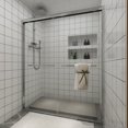 thumbnail image 4 of TOOLKISS  Double-Sliding Prefab Shower Door 56-60 inch.W x 72 inch.H - Chrome, 4 of 4