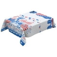 thumbnail image 2 of sruoe Tablecloth, 54 X 108in Independence Day Tablecloth, Waterproof Machine Washable Foldable Blue Rectangle Tablecloths, Table Cloth for Dining, Home, Party Decor, Nylon Spandex, 2 of 5