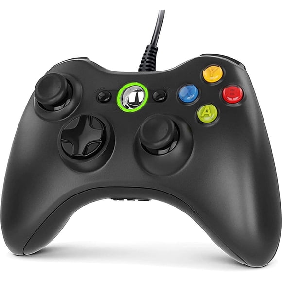 Manette Filaire pour 360, Manette de Jeu PC pour 360 avec Turbo à Double Vibration Compatible avec 360/360 Slim et PC Windows 7,8,10,11