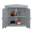 thumbnail image 5 of Wood Corner Cabinet in Storm Gray - Built in the USA, 5 of 6