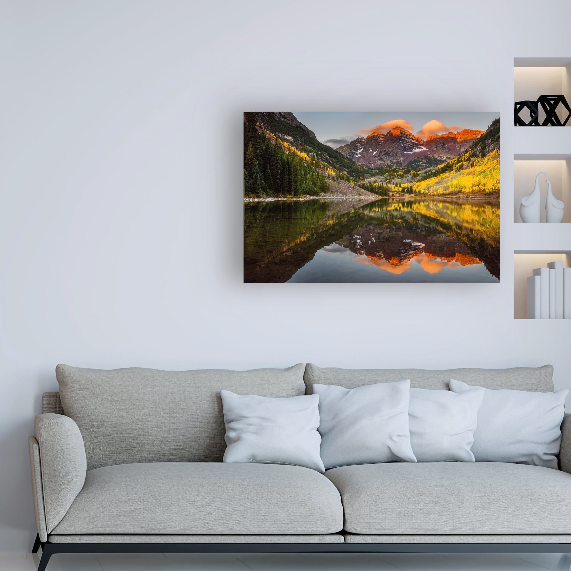 Trademark Fine Art 'Sunkissed Peaks Bright' Canvas Art by Darren White Photography