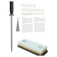 thumbnail image 6 of Cutlery Kanso Combination Honing Steel 9", Gently Corrects Rolled Knife Edges, Smooth & Micro-Ribbed Honing Rod, Built-In Angle , Professional Japanese Honing Steel, 6 of 7