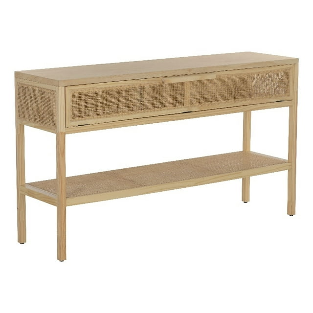 Brant House Talya 55.25x15" Console Moderne en Bois Naturel