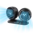 thumbnail image 1 of Ventilador Refrigeración para Coche Eléctrico Enfriador Automático 12V Y 24V Viento Doble Cabezal Alimentado Por USB, 1 of 9