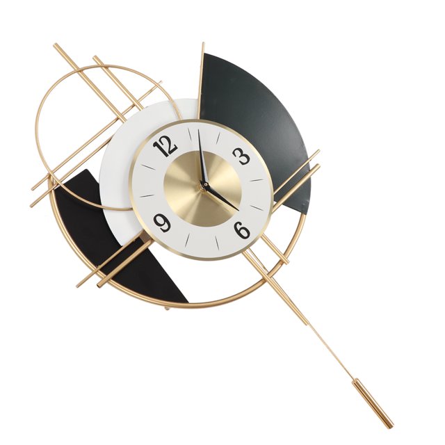 Reloj De Pared, Decoración De Hierro Forjado, Reloj De Pared, Pintura En Aerosol Electrostática, Oro Negro Para Decoración Del Hogar, Regalos