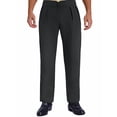 thumbnail image 4 of inlzdz Men Tango Ballroom Dance Pants Modern Dance Trousers High Waist Work Office Trousers Black L, 4 of 7
