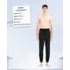 thumbnail image 5 of Idtswch 32/34/36/38 Pantalones de chándal altos para hombre con entrepierna larga, pantalones de chándal extralargos con bolsillos con cremallera, color negro, 5 of 5