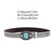 thumbnail image 3 of Western Style Man Waist Belt with Turquoise Buckle Adjustable Buckle Waist Belt Carved Floral Waistband for Coat Shirt, 3 of 4