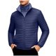 thumbnail image 2 of Ceisia Men's Winter Warm Stand Collar Zipper Cardigan with Pockets Windproof Water Gift Repellent Lightweight Puffer Jacket, 2 of 8