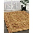 thumbnail image 3 of Ahgly Company Machine Washable Indoor Round Transitional Mahogany Brown Area Rugs, 8' Round, 3 of 7