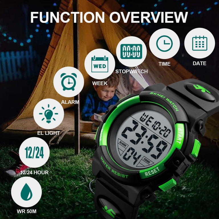 SKMEI Kids Digital Sport Watch with LED Light photo 8