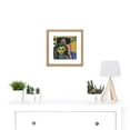 thumbnail image 2 of Ernst Ludwig Kirchner Franzi Vor Geschnitztem Stuhl 8X8 Inch Square Wooden Framed Wall Art Print Picture with Mount, 2 of 4
